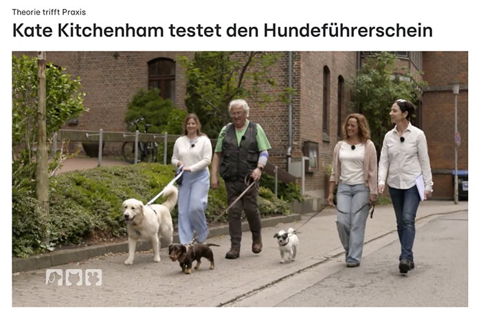 Kate Kitchenham in der Hundeschule Dr. Sandra Bruns Hannover - Hundeführerschein